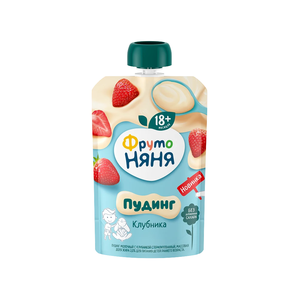 Milk Pudding with Strawberry