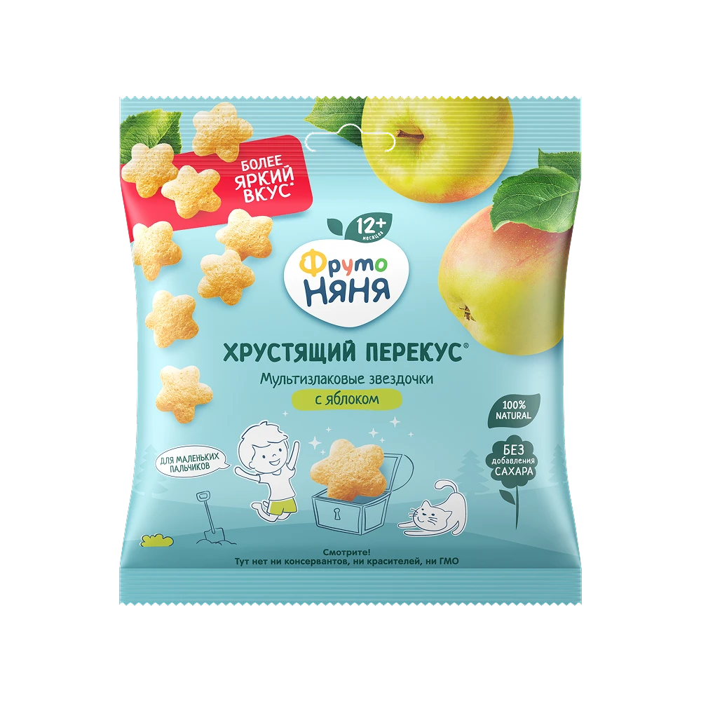 Crunchy Snack — Apple Multigrain Starlets