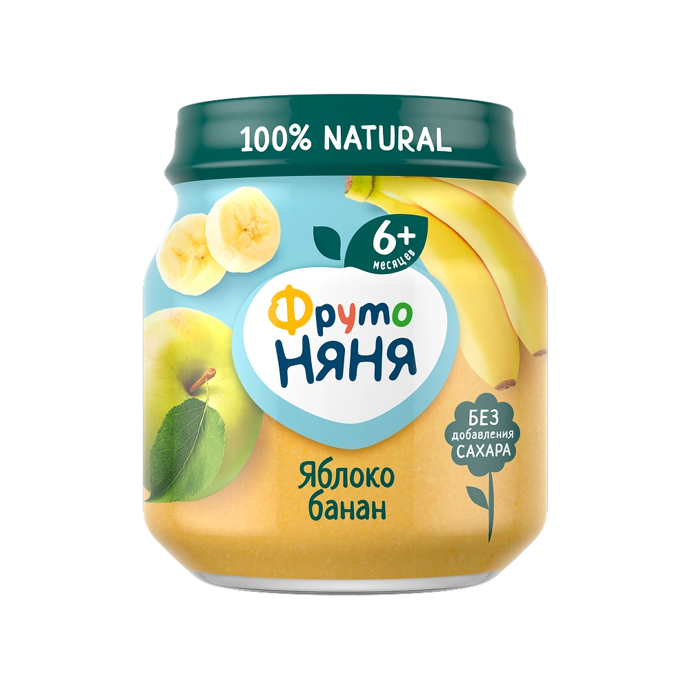 Puree from Apples and Bananas