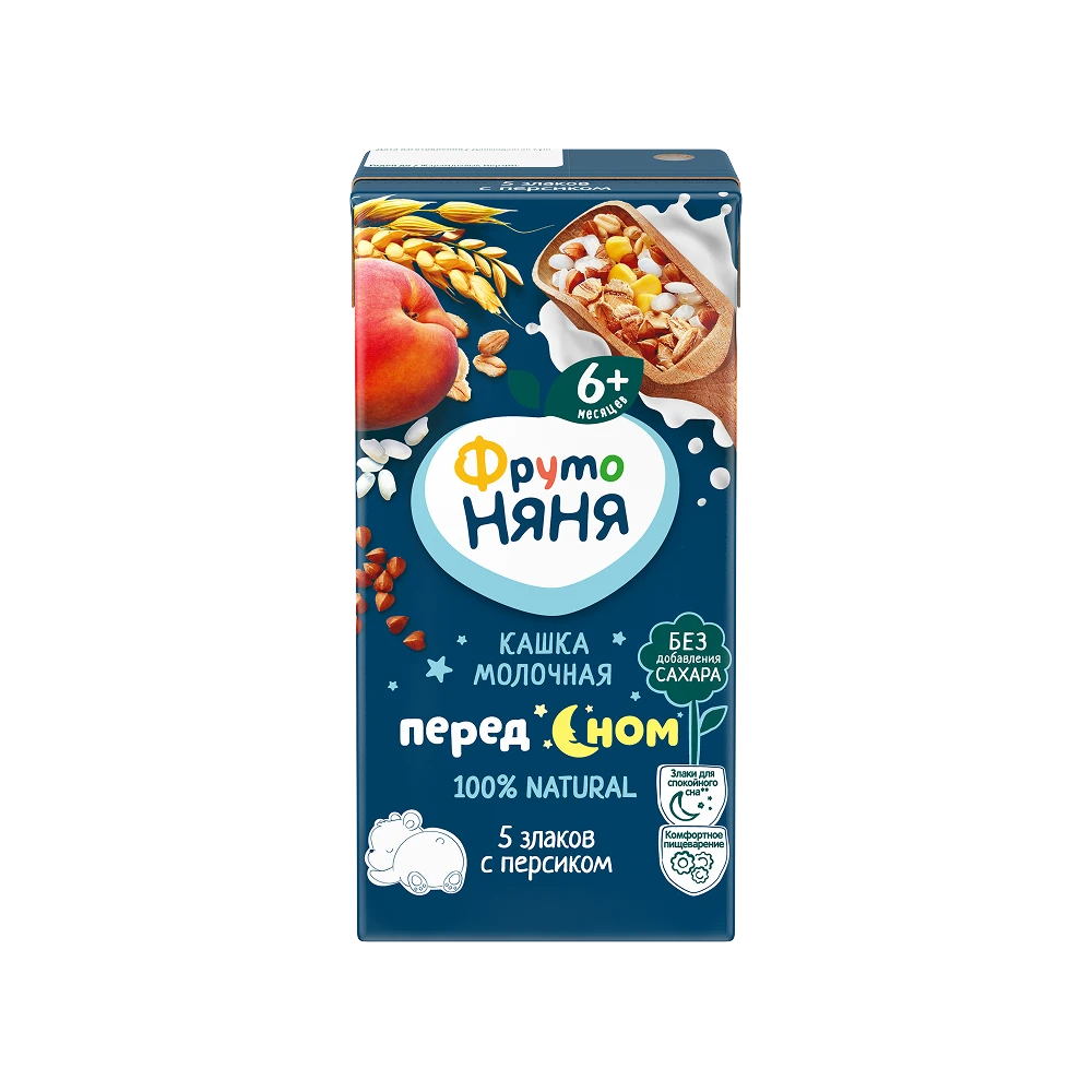 Before Bedtime milk & cereal liquid porridge with peaches