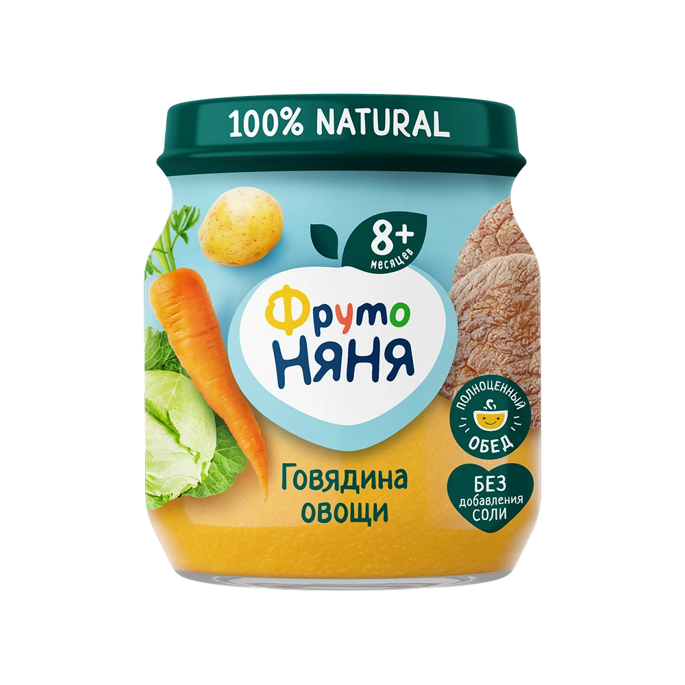 Beef with Vegetables Puree